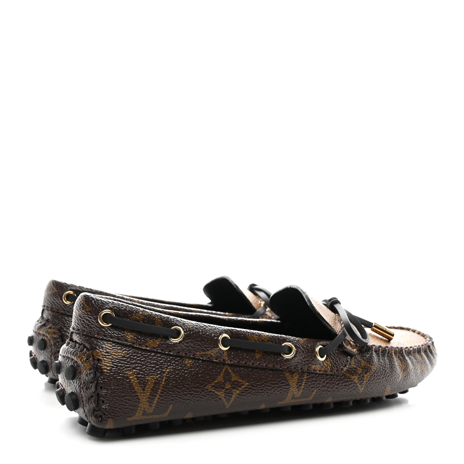 Louis Vuitton Patent Reverse Monogram Gloria Loafers 36 4 of 7