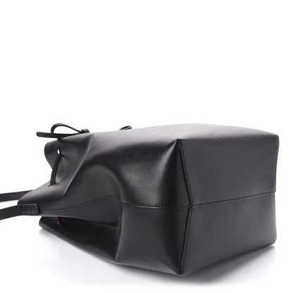 Mansur Gavriel Vegetable Tanned Calfskin Bucket Bag Black Flamma 4 of 10