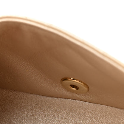 Chanel Metallic Lambskin Quilted Extra Mini V For Victory Flap Light Gold 4 of 12