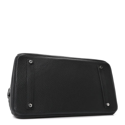 Hermes Togo Birkin 35 Black Bleu Agate 4 of 10