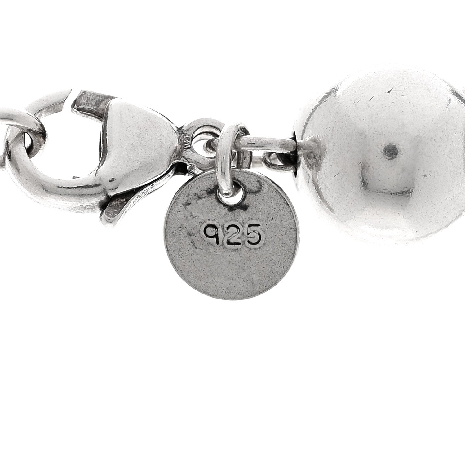 Tiffany Sterling Silver 10mm Hardwear Ball Necklace 5 of 5