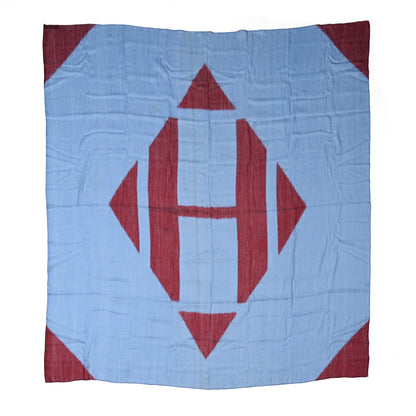 Hermes Cashmere Silk Plume H Ikat Shawl 140 1 of 3