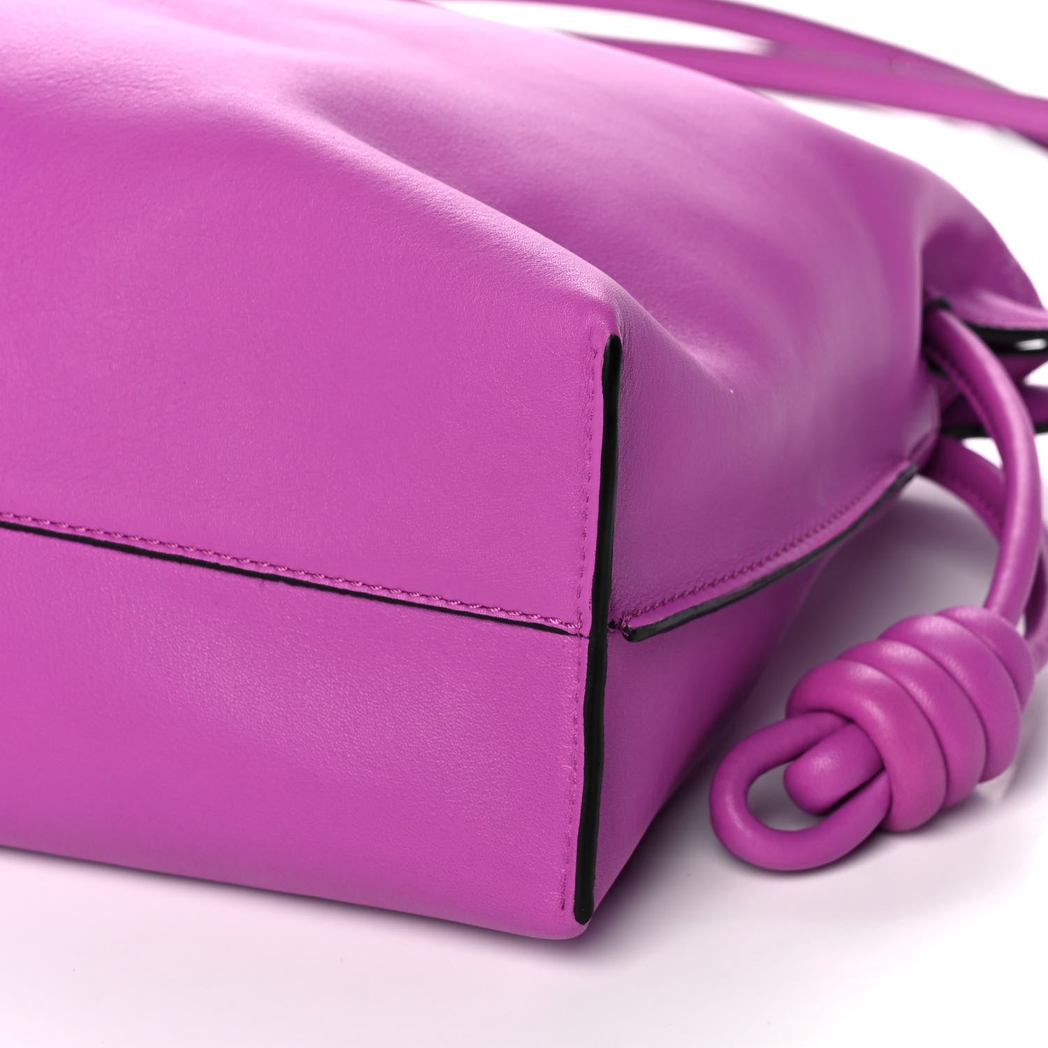 Loewe Nappa Flamenco Knot Clutch Bright Purple 10 of 10