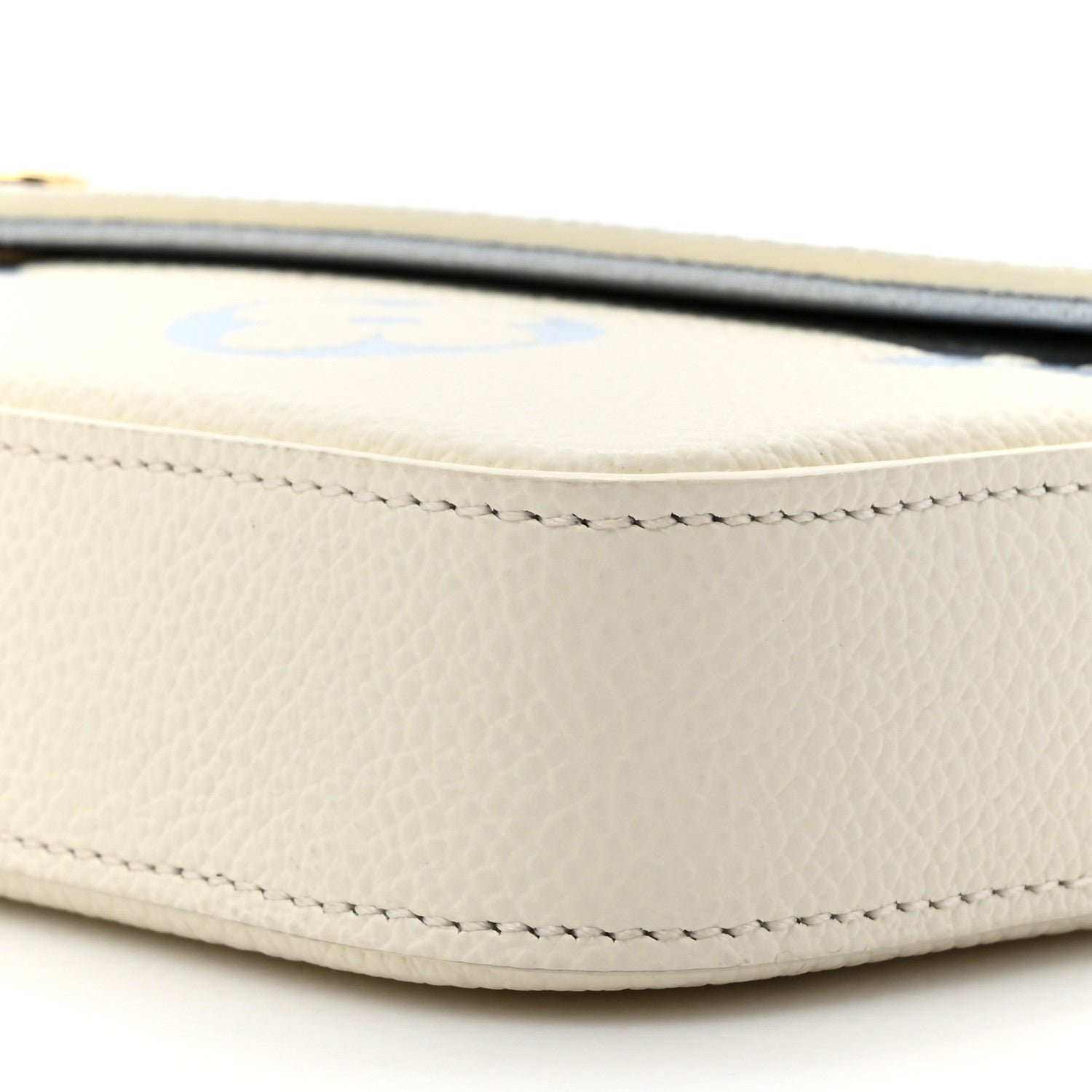 Louis Vuitton Empreinte Monogram Giant By The Pool Felicie Pochette Chain Wallet  Latte Candy Blue 12 of 12