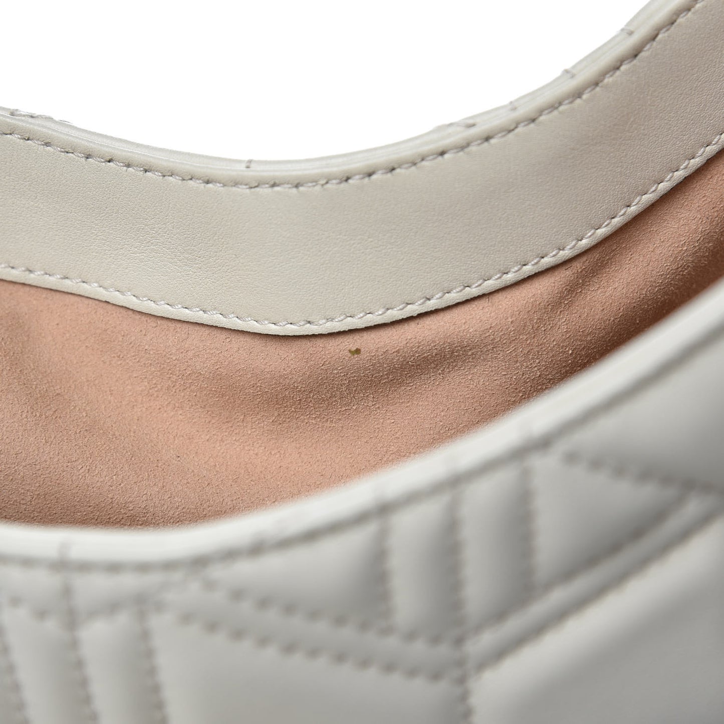 Calfskin Web Quilted Small Dionysus Hobo White