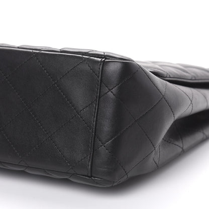 Chanel Lambskin Quilted Jumbo Single Flap Black 9 of 14