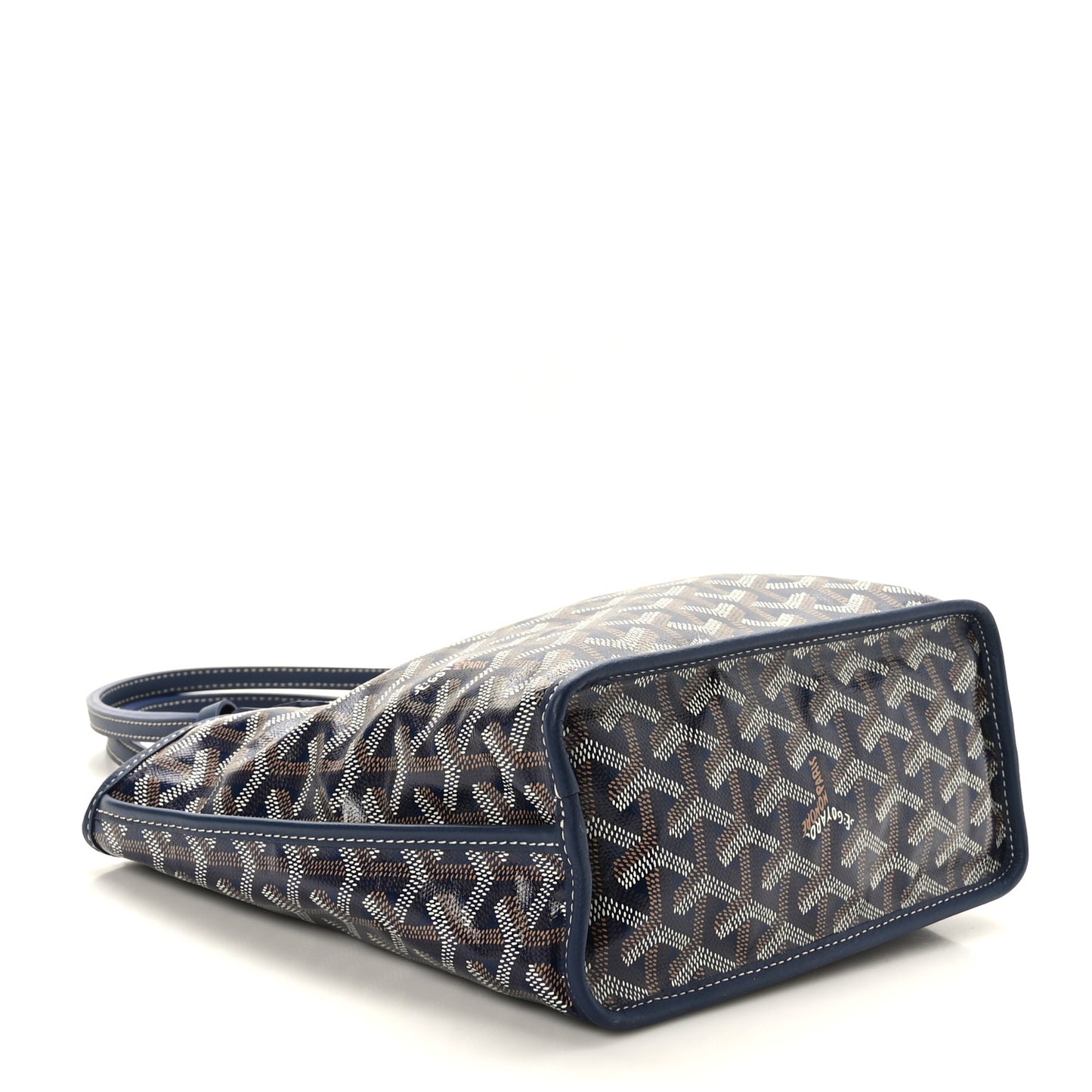 Goyardine Reversible Mini Anjou Navy