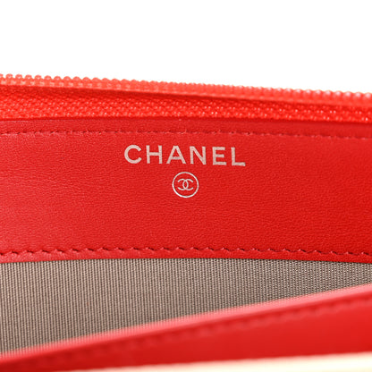 Chanel Caviar Large Timeless CC Zip Around Wallet Red 6 of 13