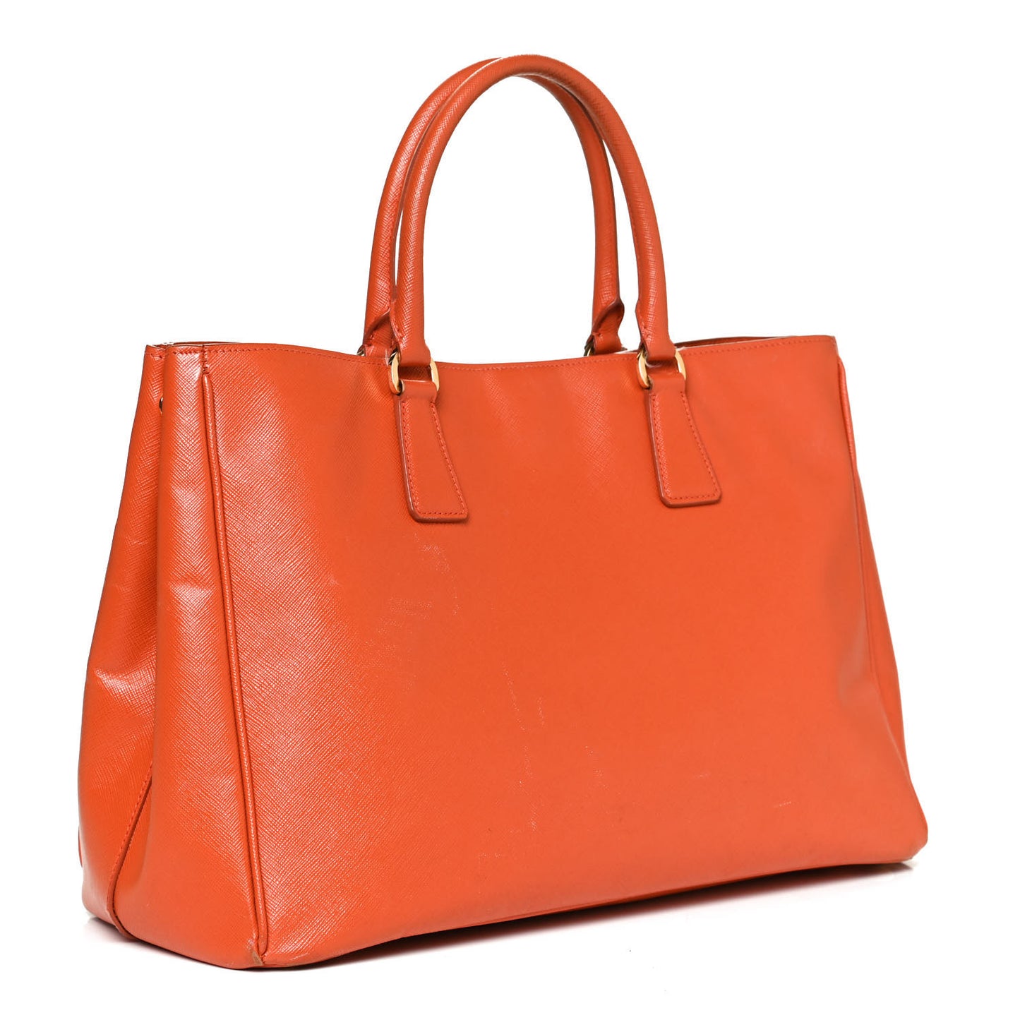 Saffiano Lux Large Tote Papaya