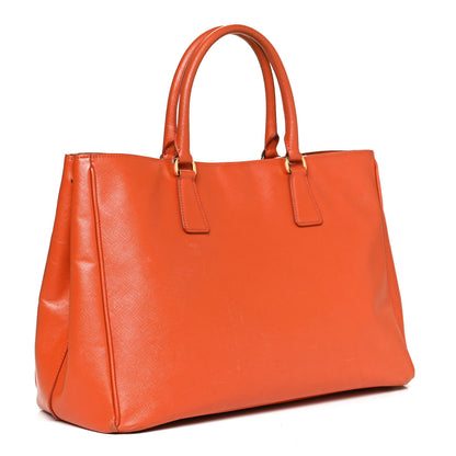 Prada Saffiano Lux Large Tote Papaya 3 of 11