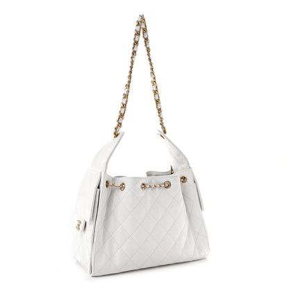 Chanel Caviar Quilted Small Chanel 25 Handbag White 3 of 10