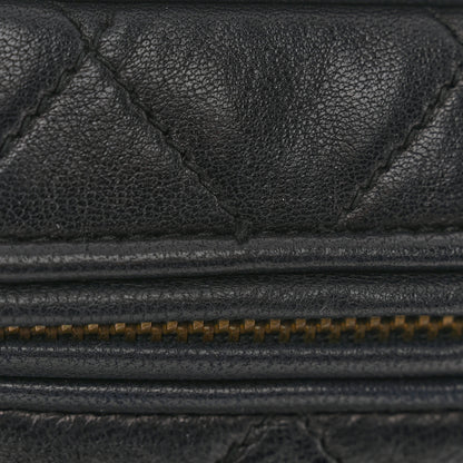 Chanel Lambskin Quilted Tassel Shoulder Bag Black 12 of 13