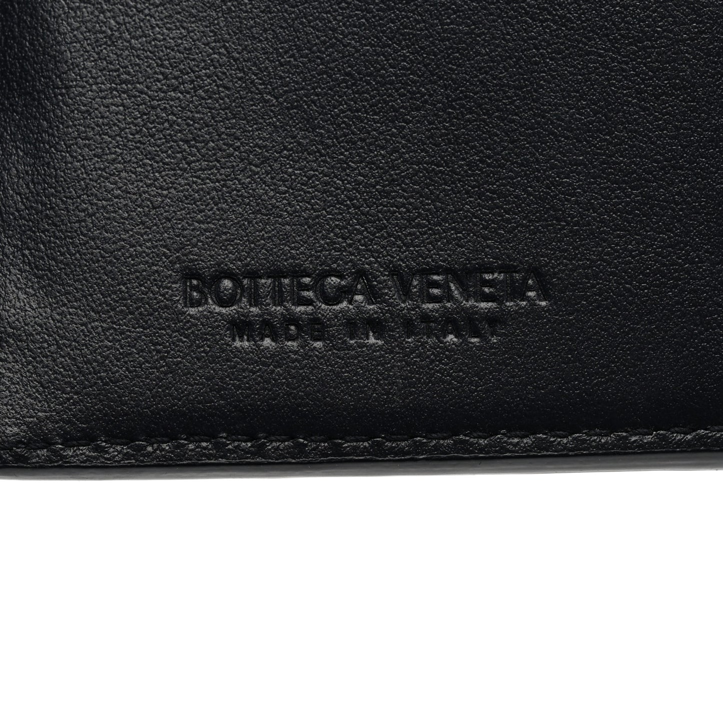 Nappa Intrecciato Medium Bifold Zip Wallet Navy