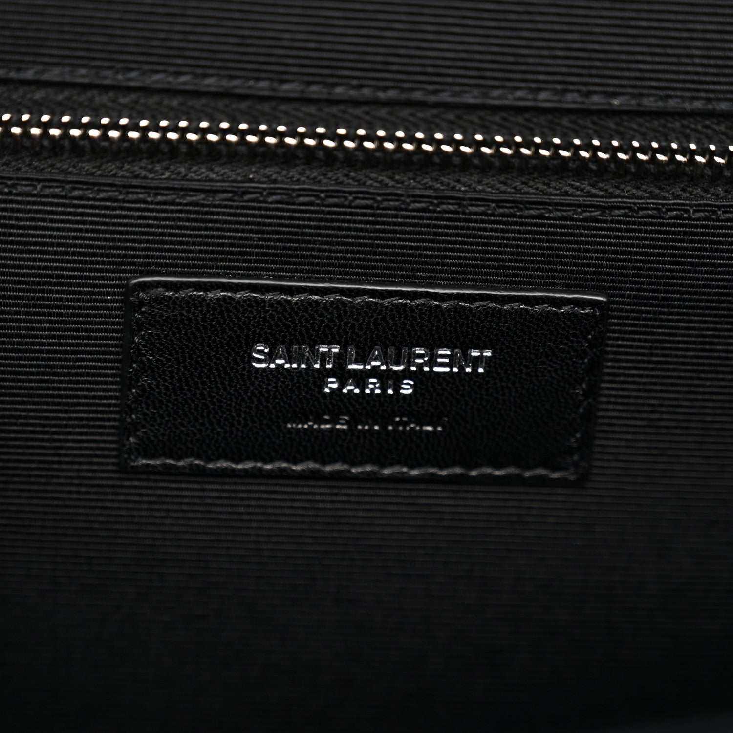 Saint Laurent Grain De Poudre Large Tri-Quilt Monogram Satchel Deep Marine 5 of 9