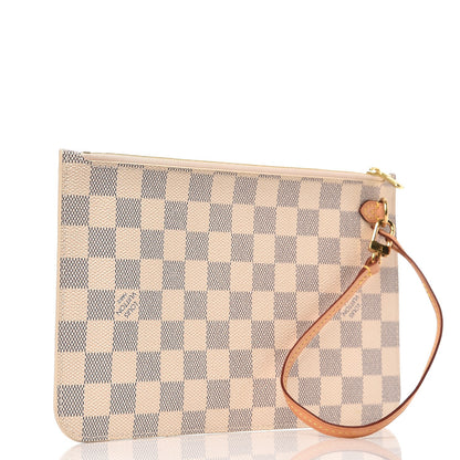Louis Vuitton Damier Azur Neverfull MM GM Pochette 3 of 7