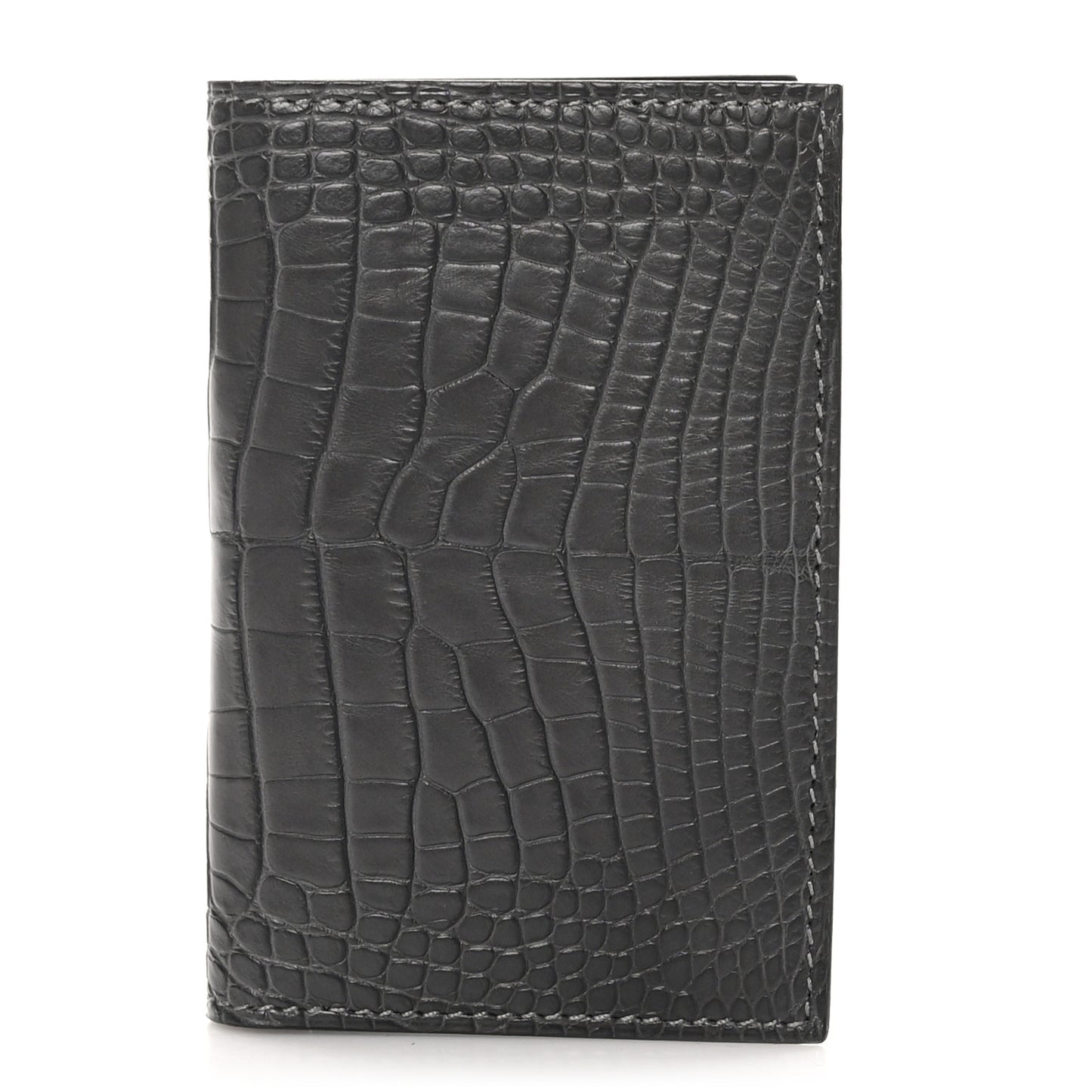 Matte Alligator MC2 Euclide Card Holder Graphite