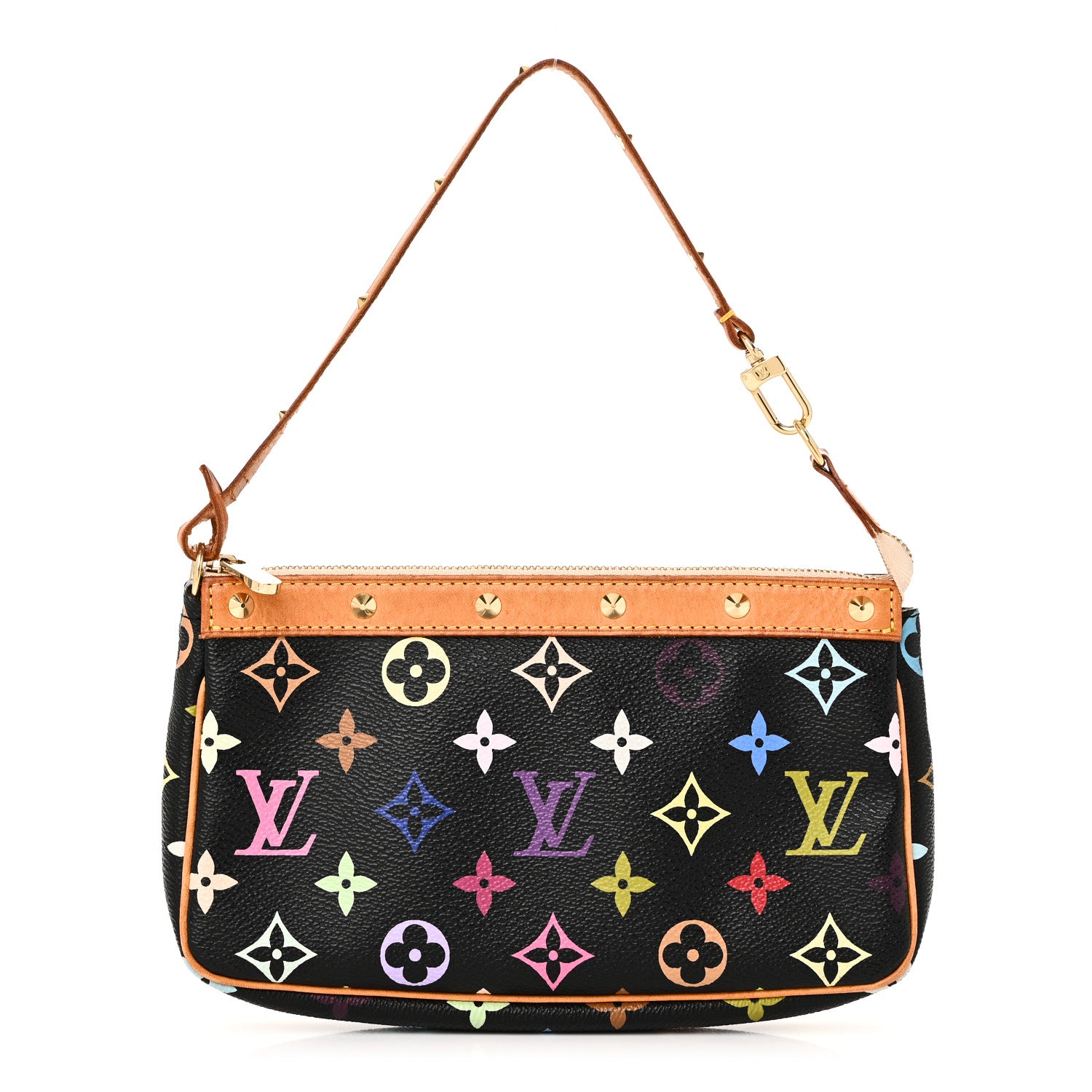 Louis Vuitton Monogram Multicolor Pochette Accessories Black 1 of 9