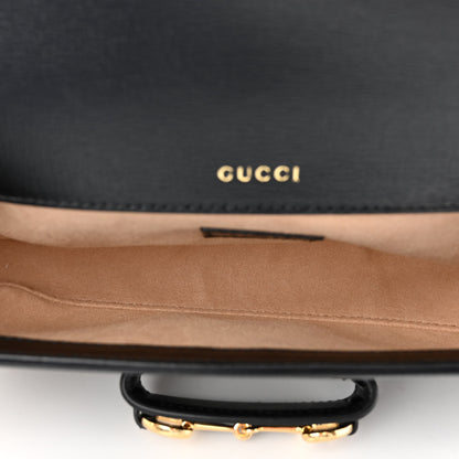 Gucci Azalea Calfskin Small Horsebit 1955 Chain Shoulder Bag Black 5 of 9
