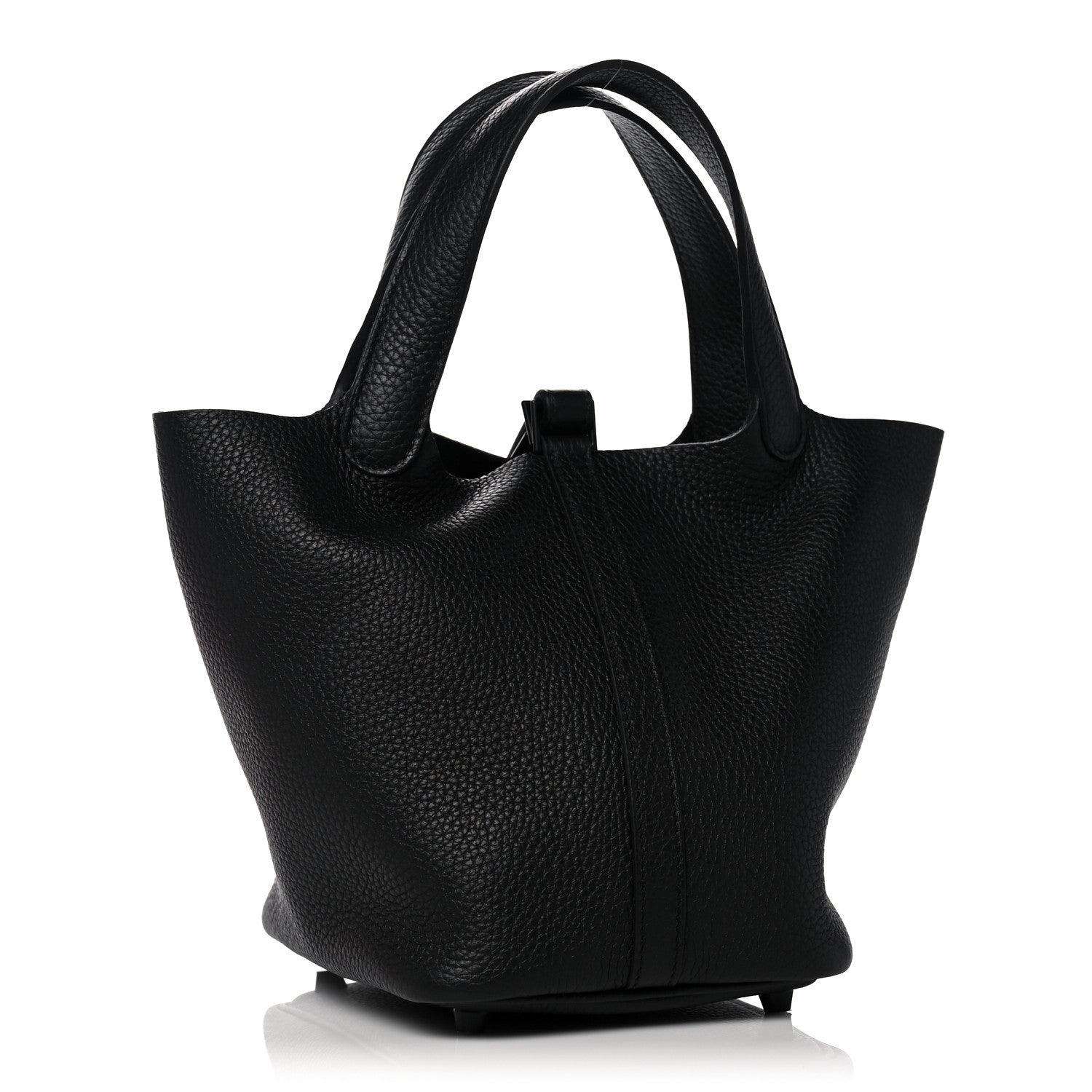 Hermes Taurillon Clemence Monochrome Picotin Lock 18 PM Black 3 of 10