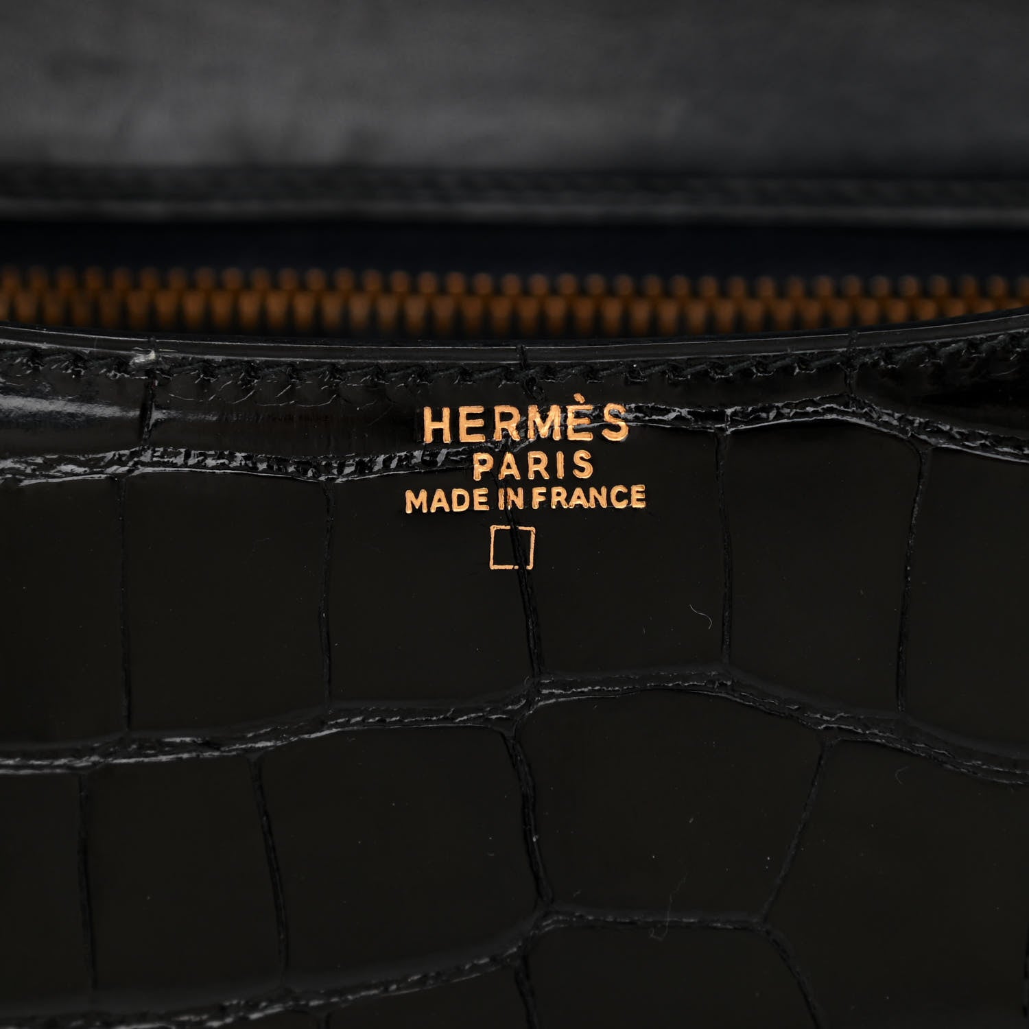 Hermes Shiny Alligator Constance 23 Black 6 of 9