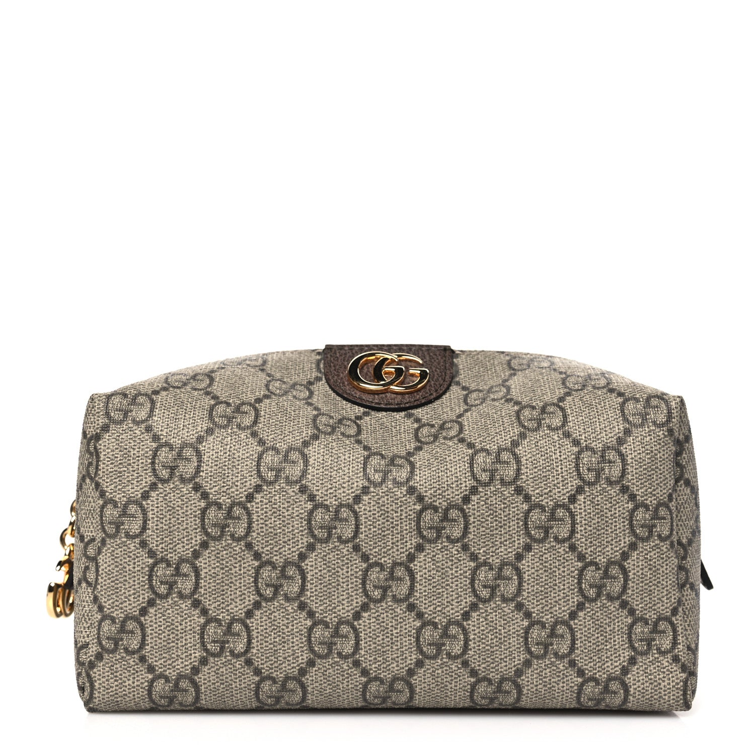 Gucci Soft GG Supreme Monogram Calfskin Medium Ophidia Cosmetic Case Beige Ebony New Acero 1 of 10