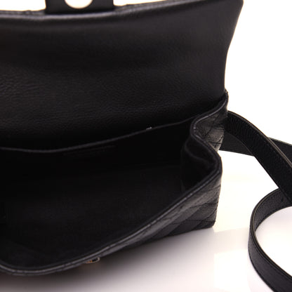 Chanel Grained Calfskin Quilted 2.55 Reissue Flap Belt Bag Clutch Black 5 of 14