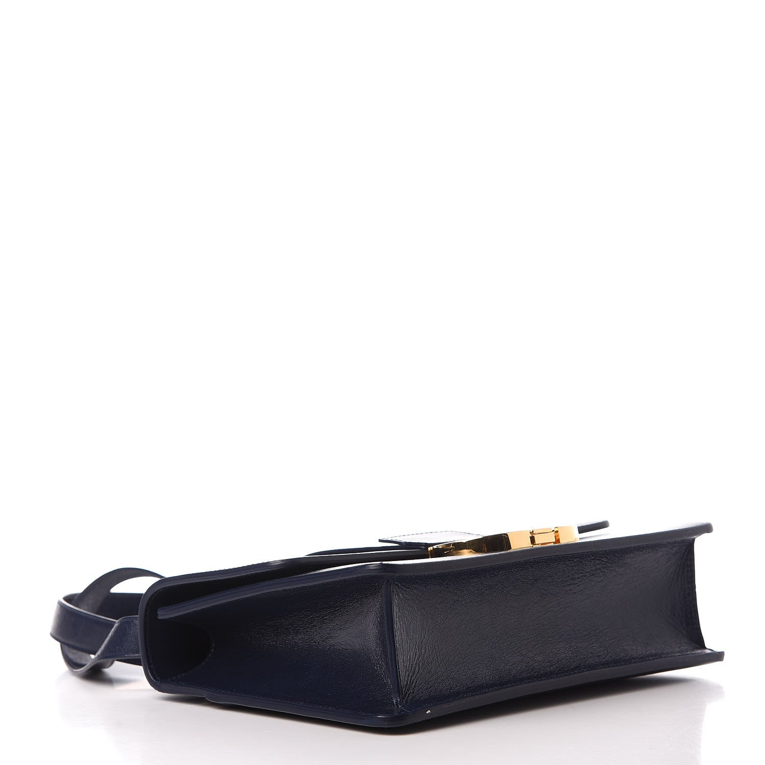 Christian Dior Shiny Crinkled Lambskin 30 Montaigne Flap Bag Indigo 4 of 13
