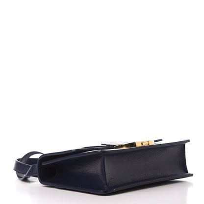 Christian Dior Shiny Crinkled Lambskin 30 Montaigne Flap Bag Indigo 4 of 13