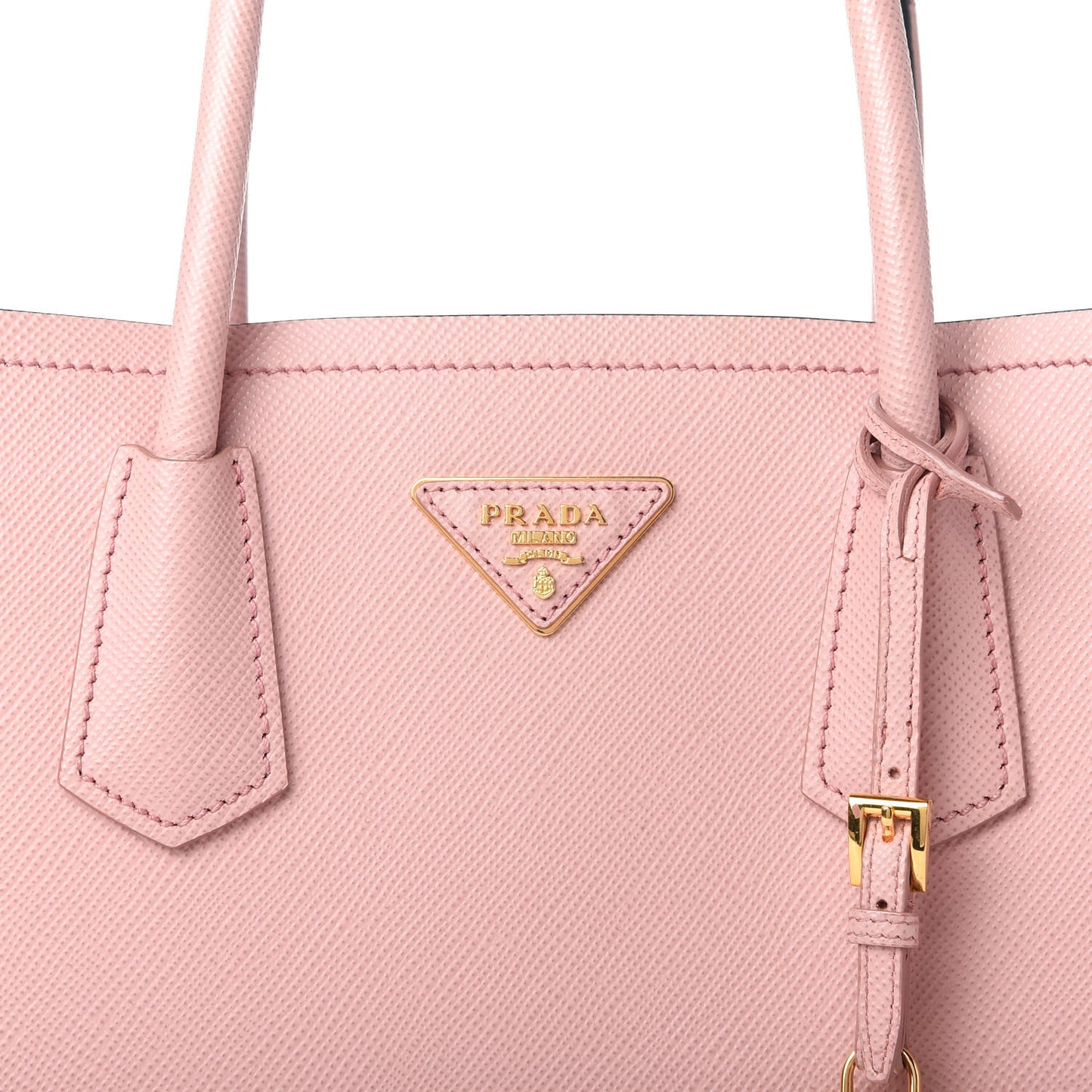 Saffiano Cuir Medium Bi-Color Double Bag Pesco Baltico