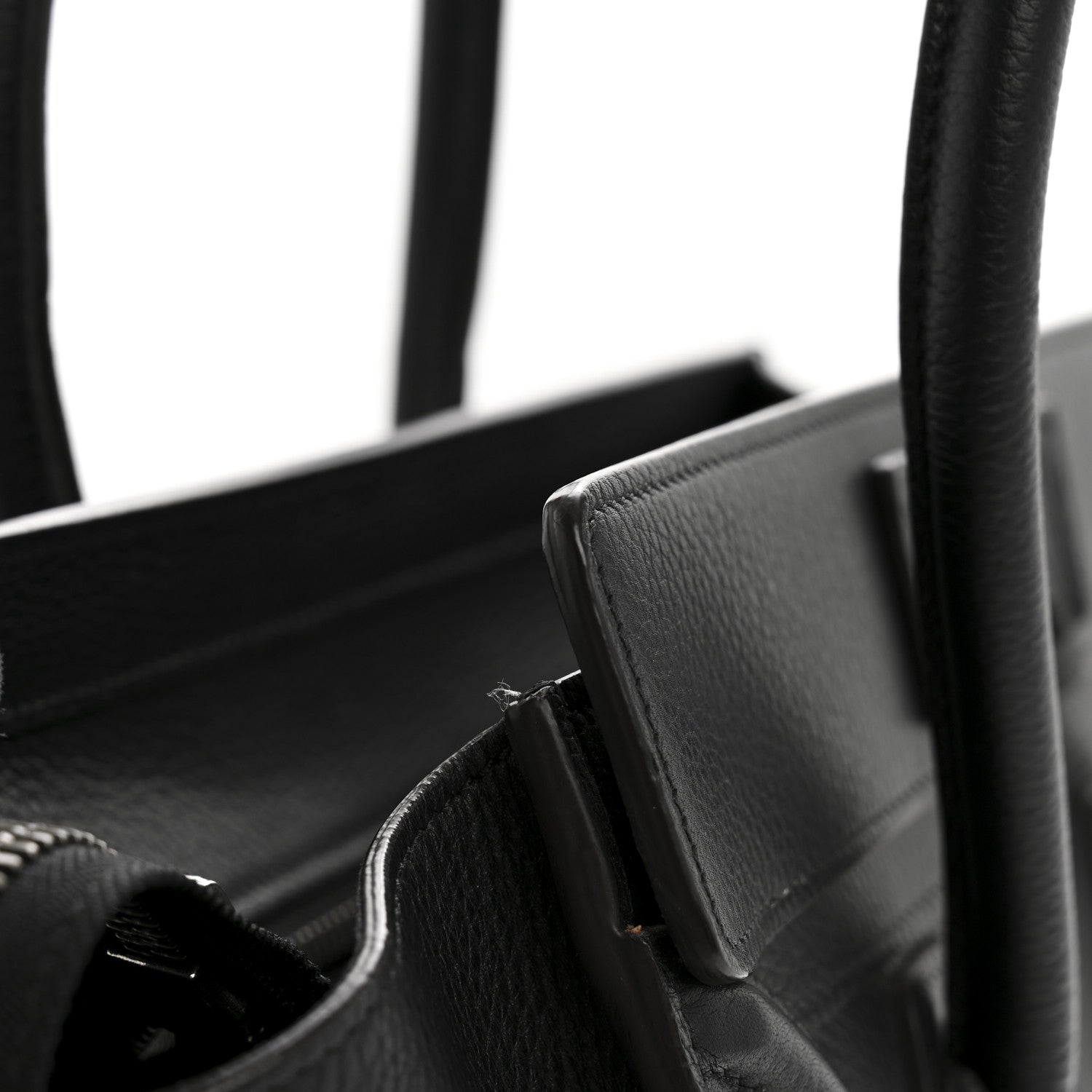 Celine Drummed Calfskin Micro Luggage Black 13 of 13