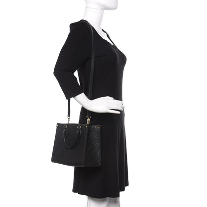 Louis Vuitton Empreinte Monogram Giant Onthego PM Black 2 of 12