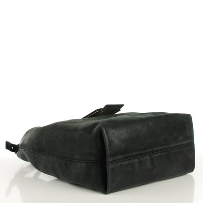 Fendi Vitello Savana Forever Hobo Black Tartaruga Natural 4 of 10