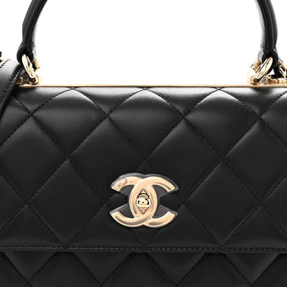 Chanel Lambskin Quilted Small Trendy CC Dual Handle Flap Bag Black 8 of 11