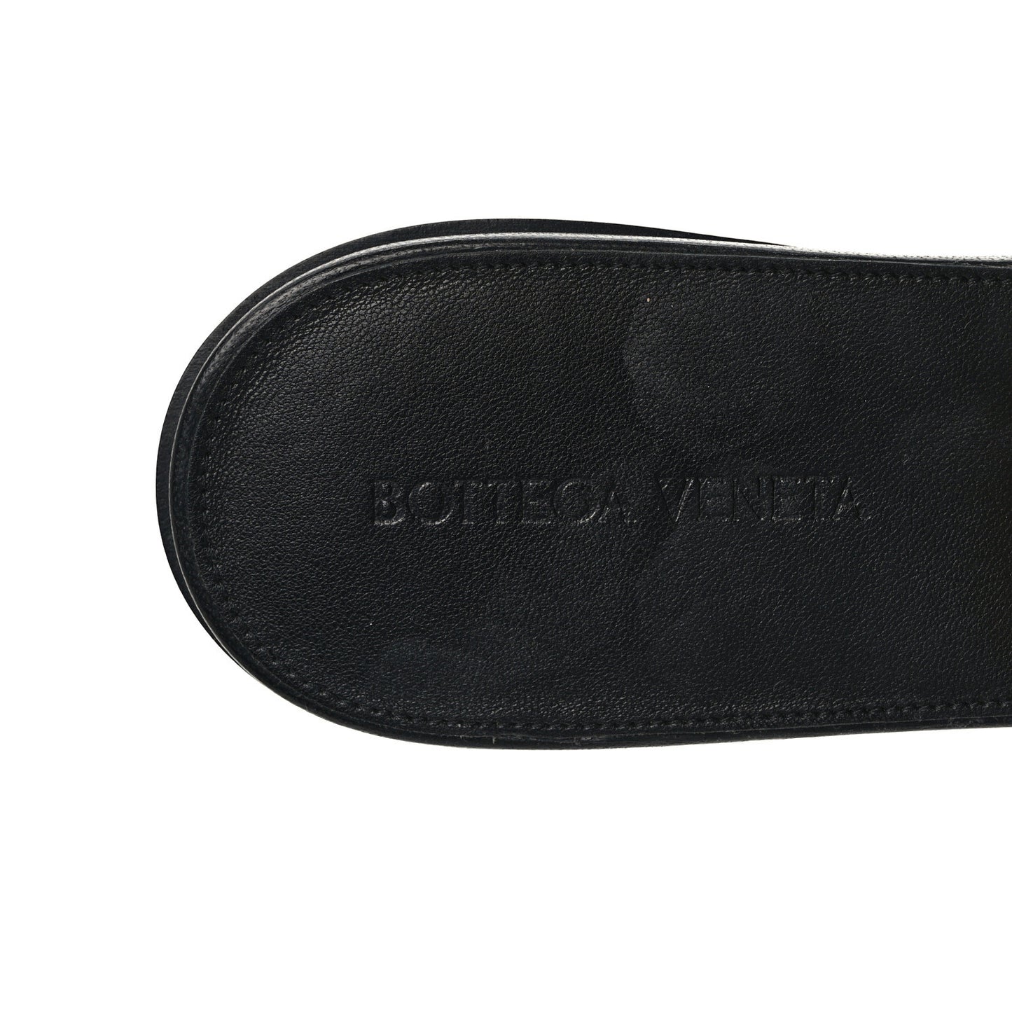 Nappa Quilted Rubber Lido Flat Sandals 41 Black