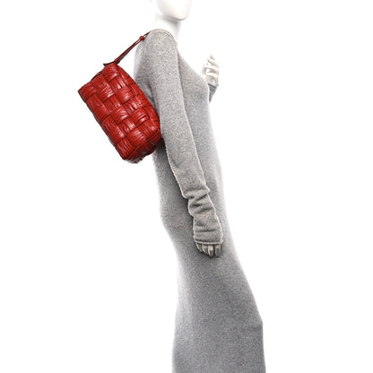 Bottega Veneta Calfskin Intreccio Plisse Camera Bag Syrup 2 of 10