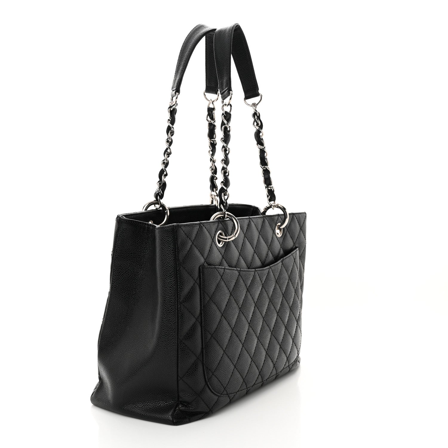 Chanel Caviar Quilted Grand Shopping Tote GST Black 3 of 14