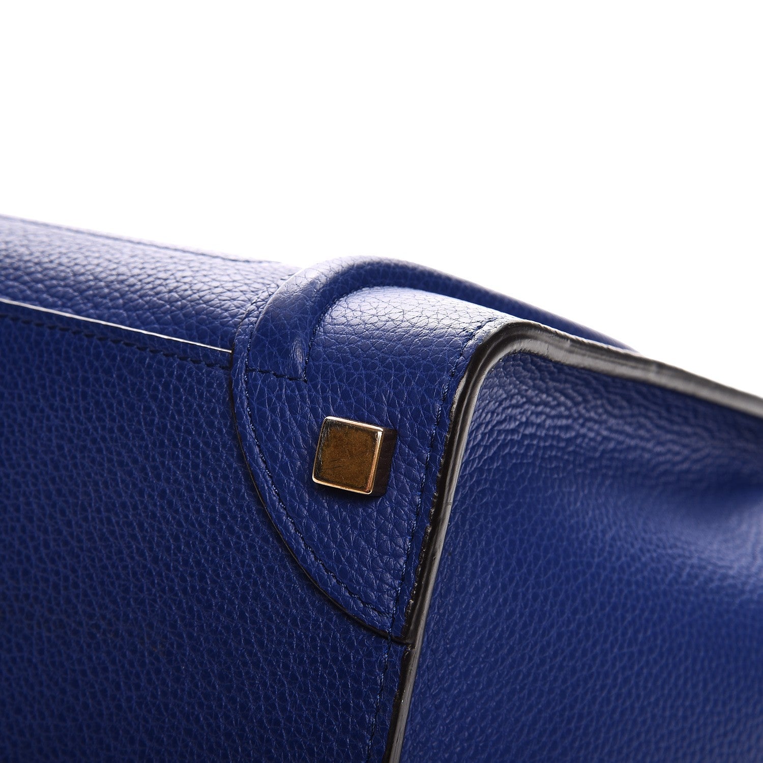 Celine Drummed Calfskin Micro Luggage Indigo 12 of 12