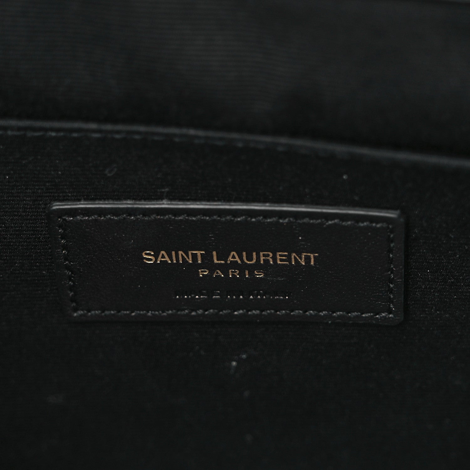 Saint Laurent Calfskin Matelasse Chevron Monogram Document Holder Black 6 of 8