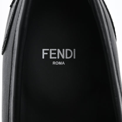 Fendi Vitello Karligraphy Loafers 35.5 Black 7 of 10