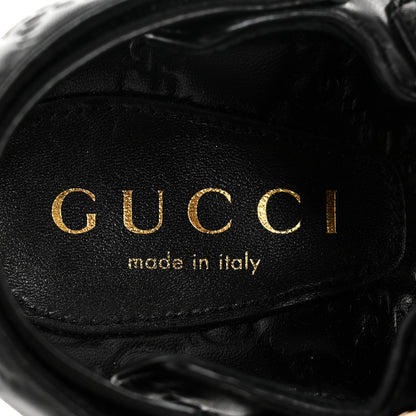 Gucci Guccissima GG Embossed Womens Sandals 35 Black 9 of 10