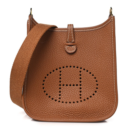 Hermes Taurillon Maurice Evelyne TPM Gold 1 of 9