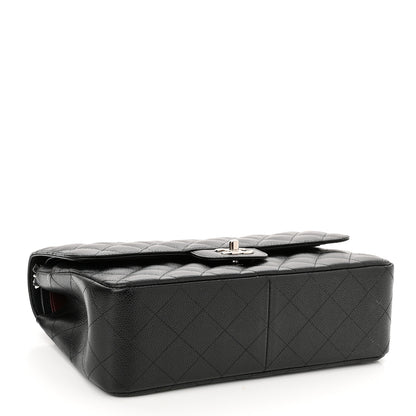 Chanel Caviar Quilted Jumbo Double Flap Black 4 of 11
