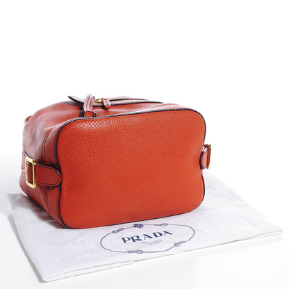 Prada Vitello Daino Drawstring Bucket Rame 4 of 9