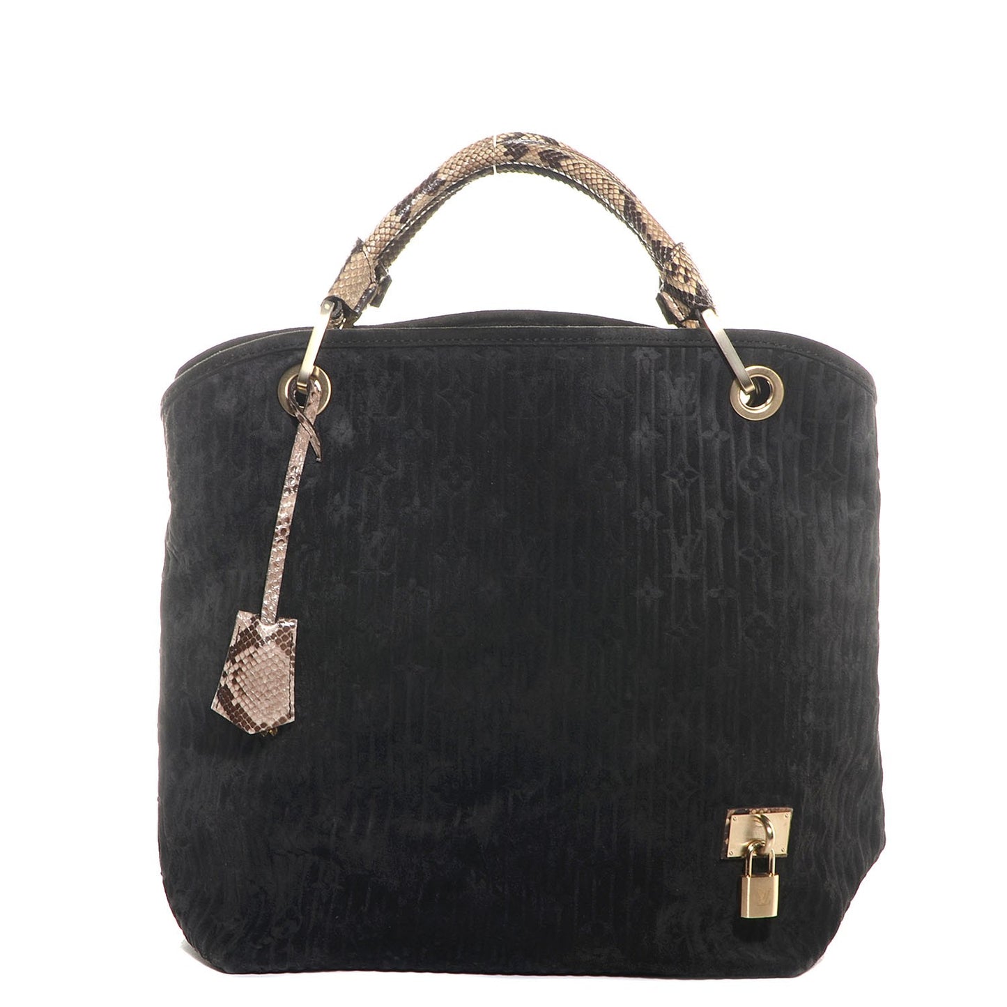 Monogram Python Suede Embossed Whisper GM Khol