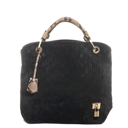 Louis Vuitton Monogram Python Suede Embossed Whisper GM Khol 1 of 7