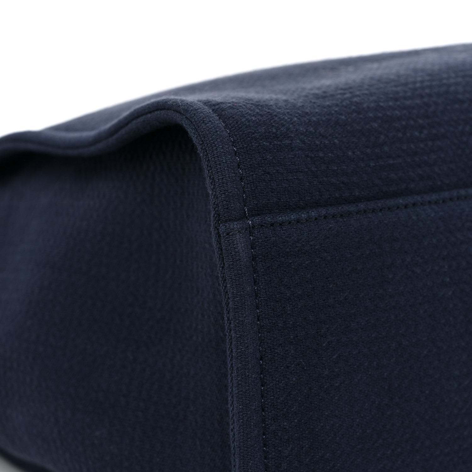 Chanel Mixed Fibers Calfskin Medium Deauville Tote Dark Blue 11 of 12
