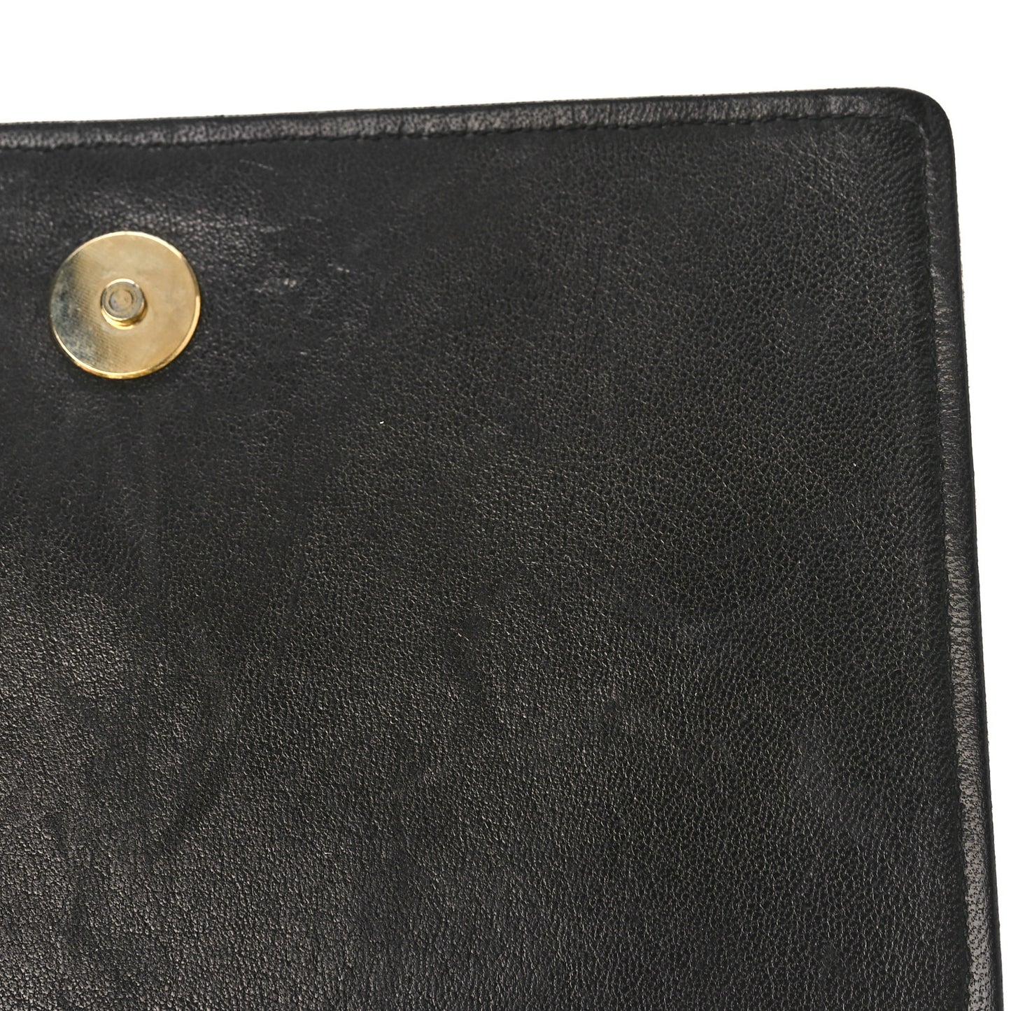 Lizard Quilted CC Single Flap Bag Black
