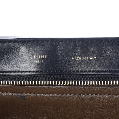 Celine Calfskin Suede Large Tri-Color Trapeze Cobalt 6 of 15