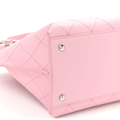 Chanel Calfskin Stitch Medium Ring My Bag Shopping Tote  Pink 9 of 11