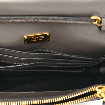 Tom Ford Alligator Natalia Bag Graphite 5 of 8